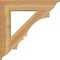 Ekena Millwork Balboa Traditional Rough Sawn Bracket, Western Red Cedar, 6"W x 34"D x 34"H BKT06X34X34BOA01RWR - alternate 4